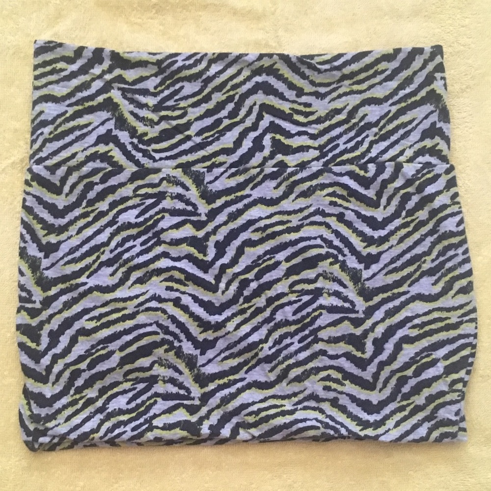 Zebra Stripe Pencil Skirt
